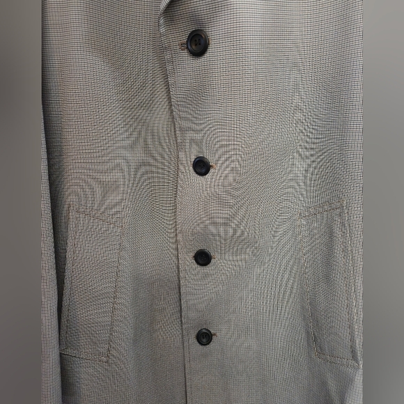 40L Vintage London Fog Limited Edition Overcoat Micro-Houndstooth Made in USA - Picture 7 of 16
